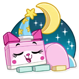 😴-Unikitty, Telegram Sticker
