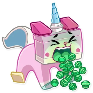 🤮-Unikitty, Telegram Sticker