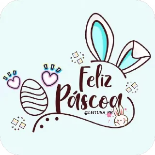 🐰-@LEITURA_BR, Telegram Sticker