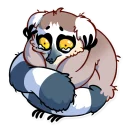 😥-Tailor the Lemur, Telegram Sticker
