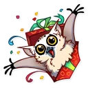 🎉-Tailor the Lemur, Telegram Sticker