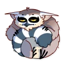 😑-Tailor the Lemur, Telegram Sticker
