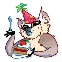 🍰-Tailor the Lemur, Telegram Sticker
