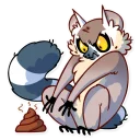 💩-Tailor the Lemur, Telegram Sticker