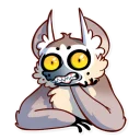 😬-Tailor the Lemur, Telegram Sticker