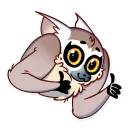👍-Tailor the Lemur, Telegram Sticker