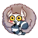 😳-Tailor the Lemur, Telegram Sticker