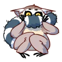 🤐-Tailor the Lemur, Telegram Sticker