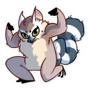 💪-Tailor the Lemur, Telegram Sticker