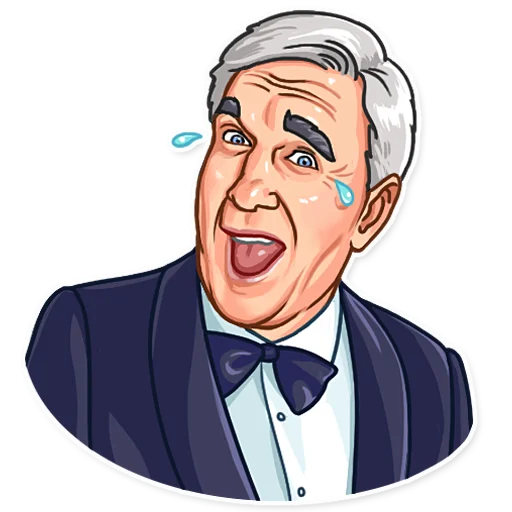 Leslie Nielsen, telegram sticker