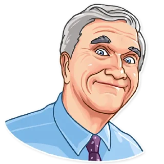 🙂-Leslie Nielsen, Telegram Sticker