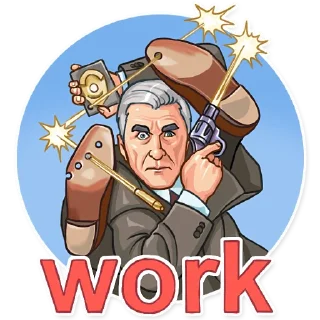 👨‍💻-Leslie Nielsen, Telegram Sticker
