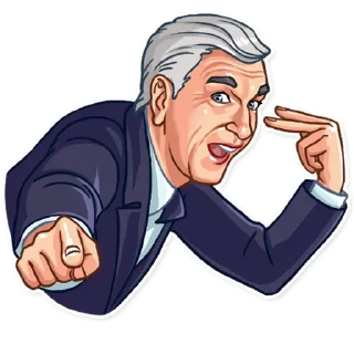 👀-Leslie Nielsen, Telegram Sticker