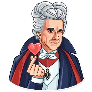 😘-Leslie Nielsen, Telegram Sticker