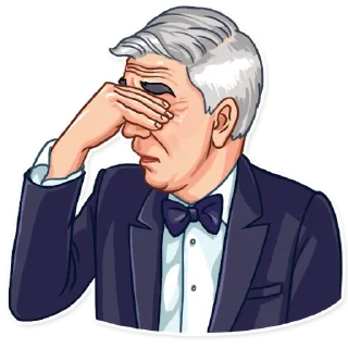 🤦‍♂️-Leslie Nielsen, Telegram Sticker