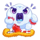 😫-Let it snow, Telegram Sticker