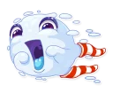 😱-Let it snow, Telegram Sticker