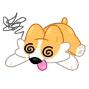 😵‍💫-Corgi Life, Telegram Sticker