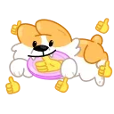 👍-Corgi Life, Telegram Sticker