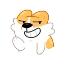😏-Corgi Life, Telegram Sticker