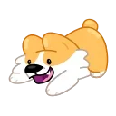 😂-Corgi Life, Telegram Sticker