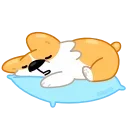 😴-Corgi Life, Telegram Sticker