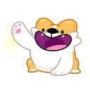 👋-Corgi Life, Telegram Sticker