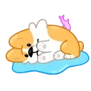 😭-Corgi Life, Telegram Sticker
