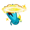🤯-Lightning Bud, Telegram Sticker