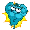 💪-Lightning Bud, Telegram Sticker