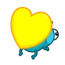💛-Lightning Bud, Telegram Sticker