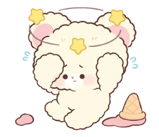 ⭐-Snow bear : no word @deazzle, Telegram Sticker