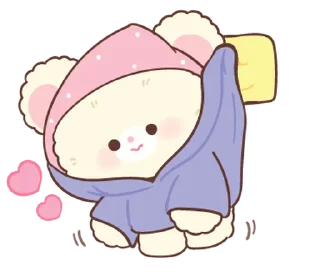 ⭐-Snow bear : no word @deazzle, Telegram Sticker