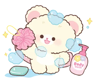 ⭐-Snow bear : no word @deazzle, Telegram Sticker