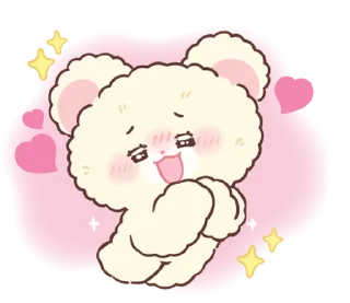 ⭐-Snow bear : no word @deazzle, Telegram Sticker