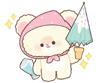 ⭐-Snow bear : no word @deazzle, Telegram Sticker