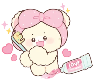 ⭐-Snow bear : no word @deazzle, Telegram Sticker