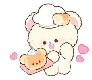 ⭐-Snow bear : no word @deazzle, Telegram Sticker
