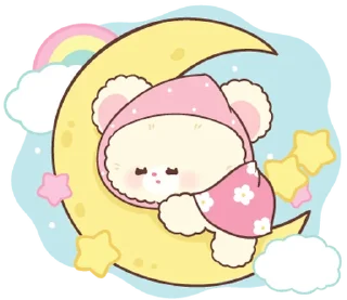 ⭐-Snow bear : no word @deazzle, Telegram Sticker