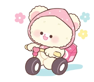 ⭐-Snow bear : no word @deazzle, Telegram Sticker