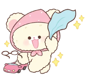 ⭐-Snow bear : no word @deazzle, Telegram Sticker