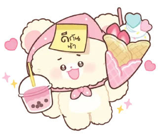 ⭐-Snow bear : no word @deazzle, Telegram Sticker