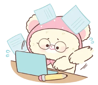 ⭐-Snow bear : no word @deazzle, Telegram Sticker