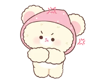 ⭐-Snow bear : no word @deazzle, Telegram Sticker