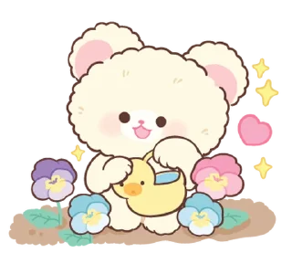 ⭐-Snow bear : no word @deazzle, Telegram Sticker