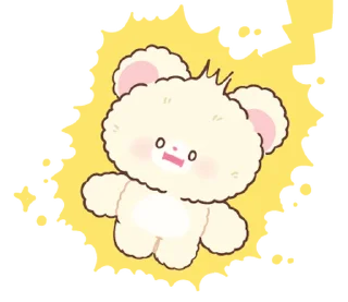 ⭐-Snow bear : no word @deazzle, Telegram Sticker