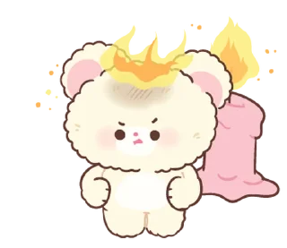 ⭐-Snow bear : no word @deazzle, Telegram Sticker