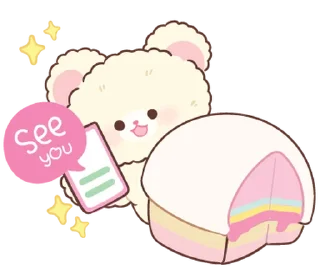 ⭐-Snow bear : no word @deazzle, Telegram Sticker