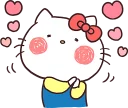 😌-Hello Kitty, Telegram Sticker
