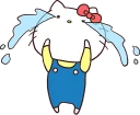 😭-Hello Kitty, Telegram Sticker